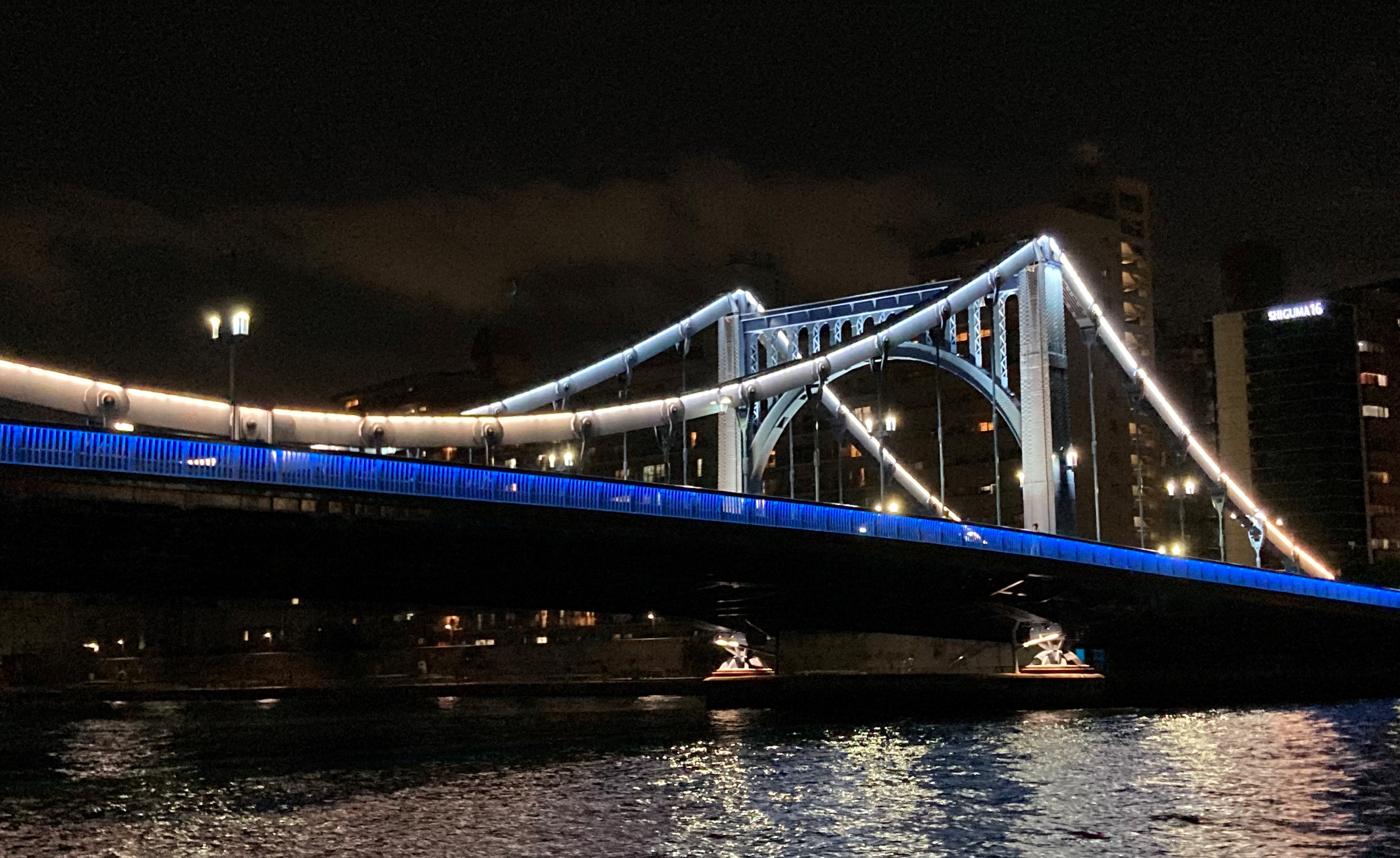 涼しい水上で過ごす夏の夜。日本橋→両国隅田川光の橋舟遊び 8/15(金